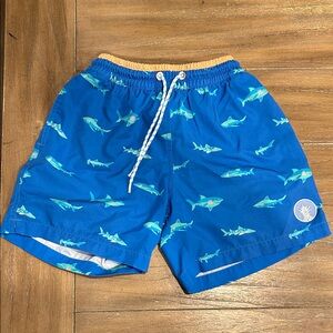 Chubbies Kids Blue Shark Swim Trunks